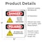 Signmission Safety Culture Sign, 5 in Width, Vinyl Decal, Rectangle, Bilingual OS-2PACK-DS-D-57-VS-1176 - alternate 4